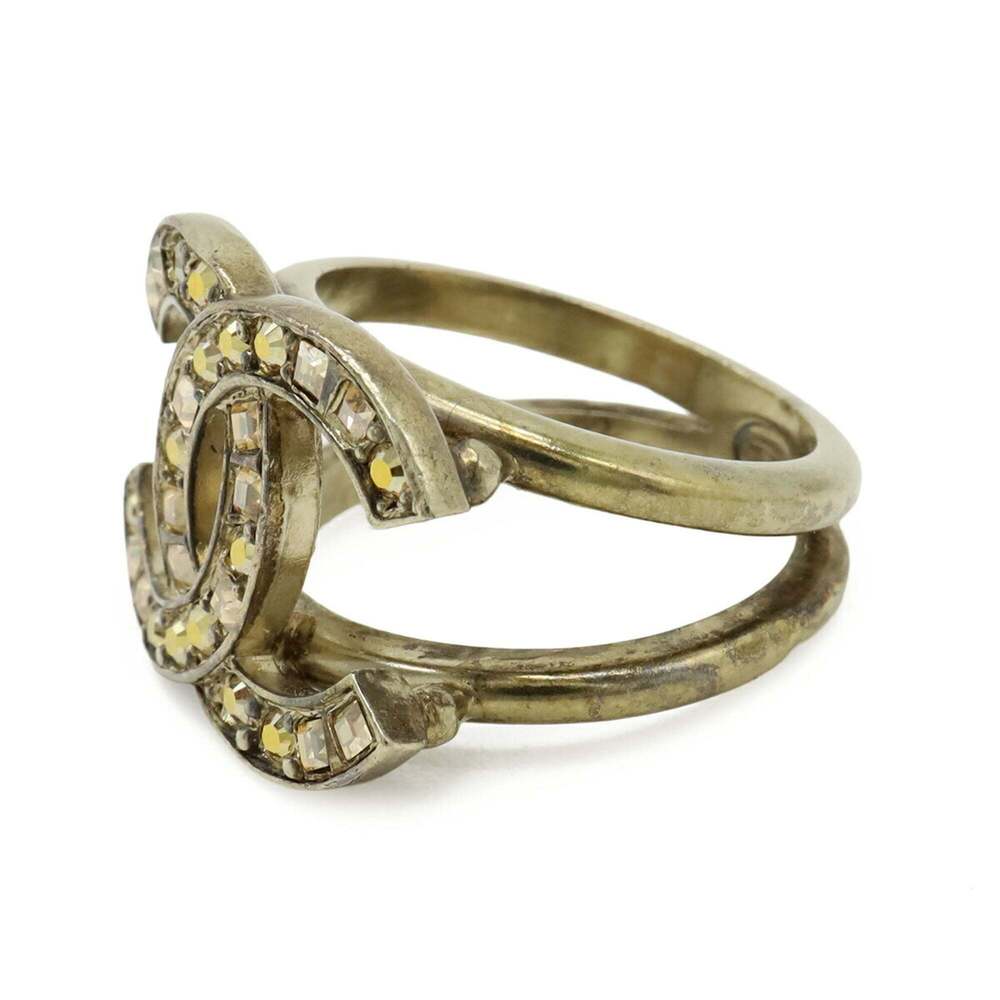 CHANEL Gold Logo Ring - Picture 3 of 9